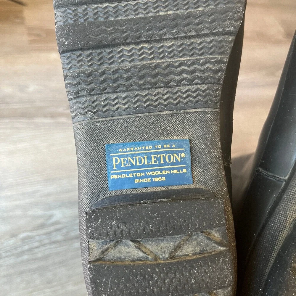 Pendleton Classic Tall Slip-Resistant Rain Boots Matte Black Gray Womens 7 EU 38 - Picture 13 of 13